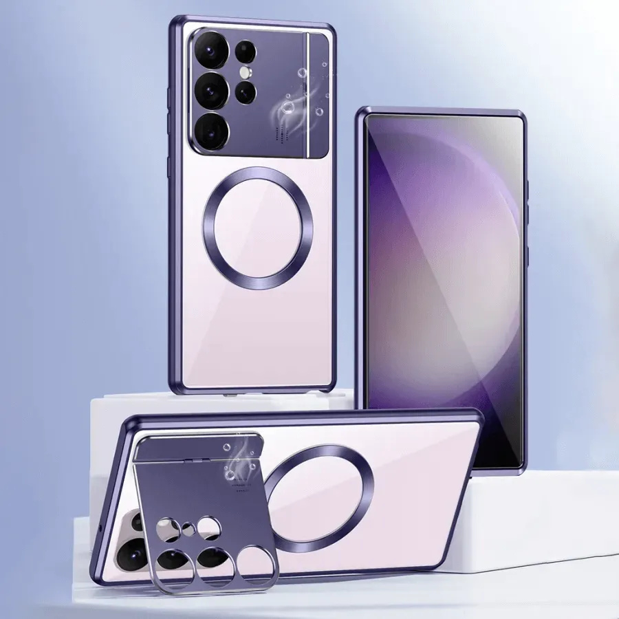 For Samsung S22/S23Ultra Magnetic Suction Folding Bracket Aromatherapy Phone Case-Buy 2 Free Shipping